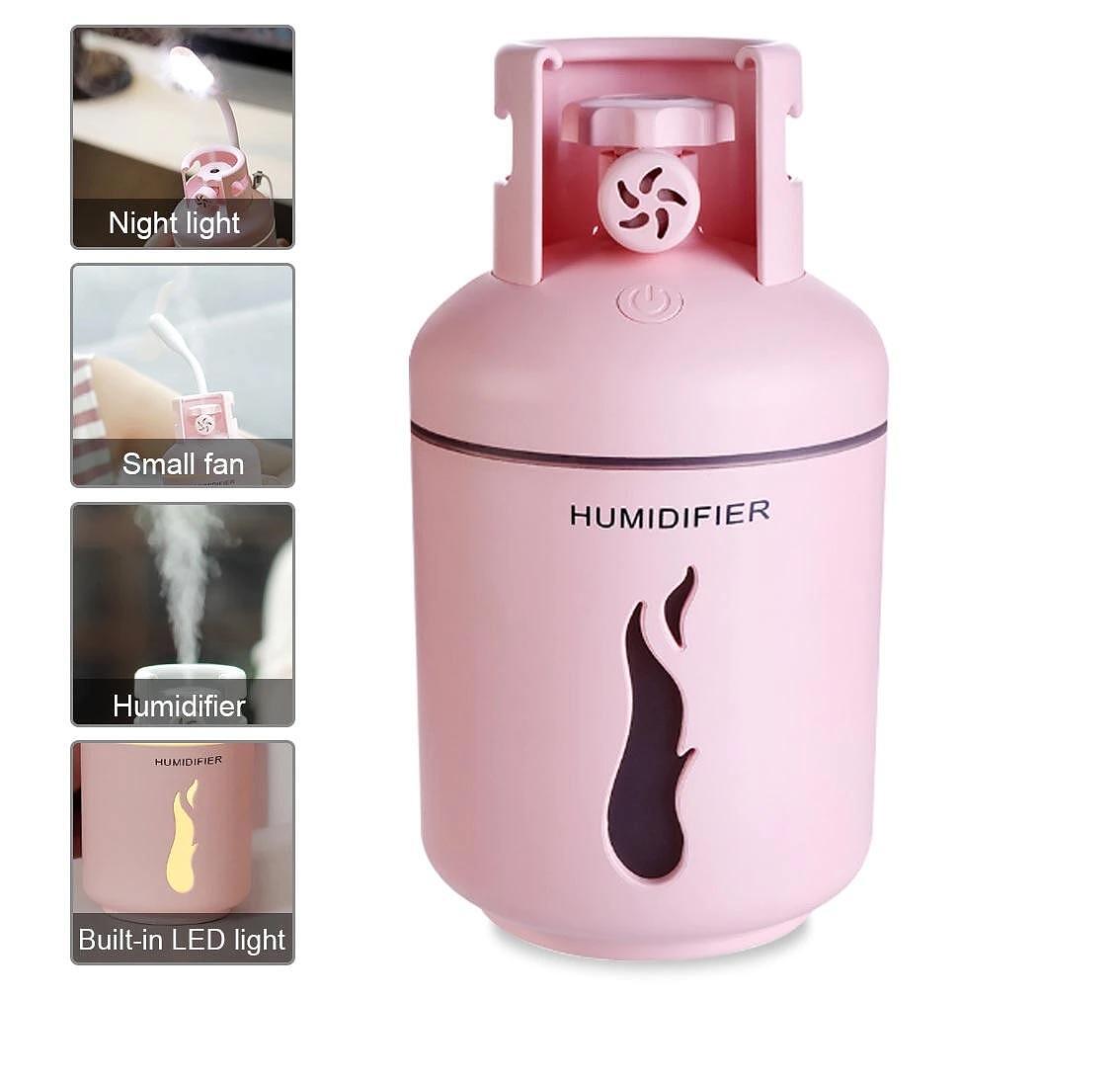 Овлажнител за въздух, газов резервоар, овлажнител 300 ML + лампа