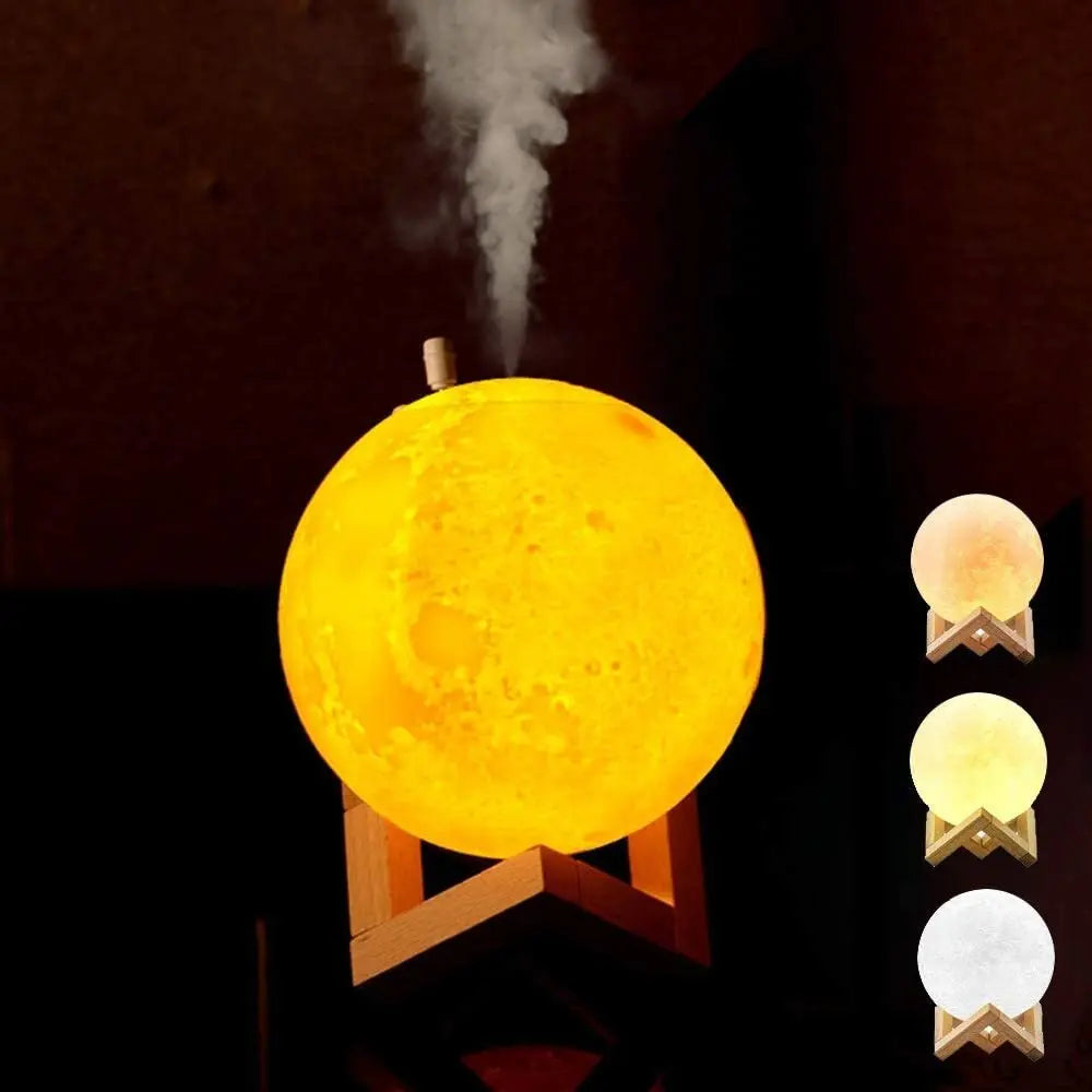 Air humidifier and luminous night lamp LUNA 3D 2in1 Aventra Store