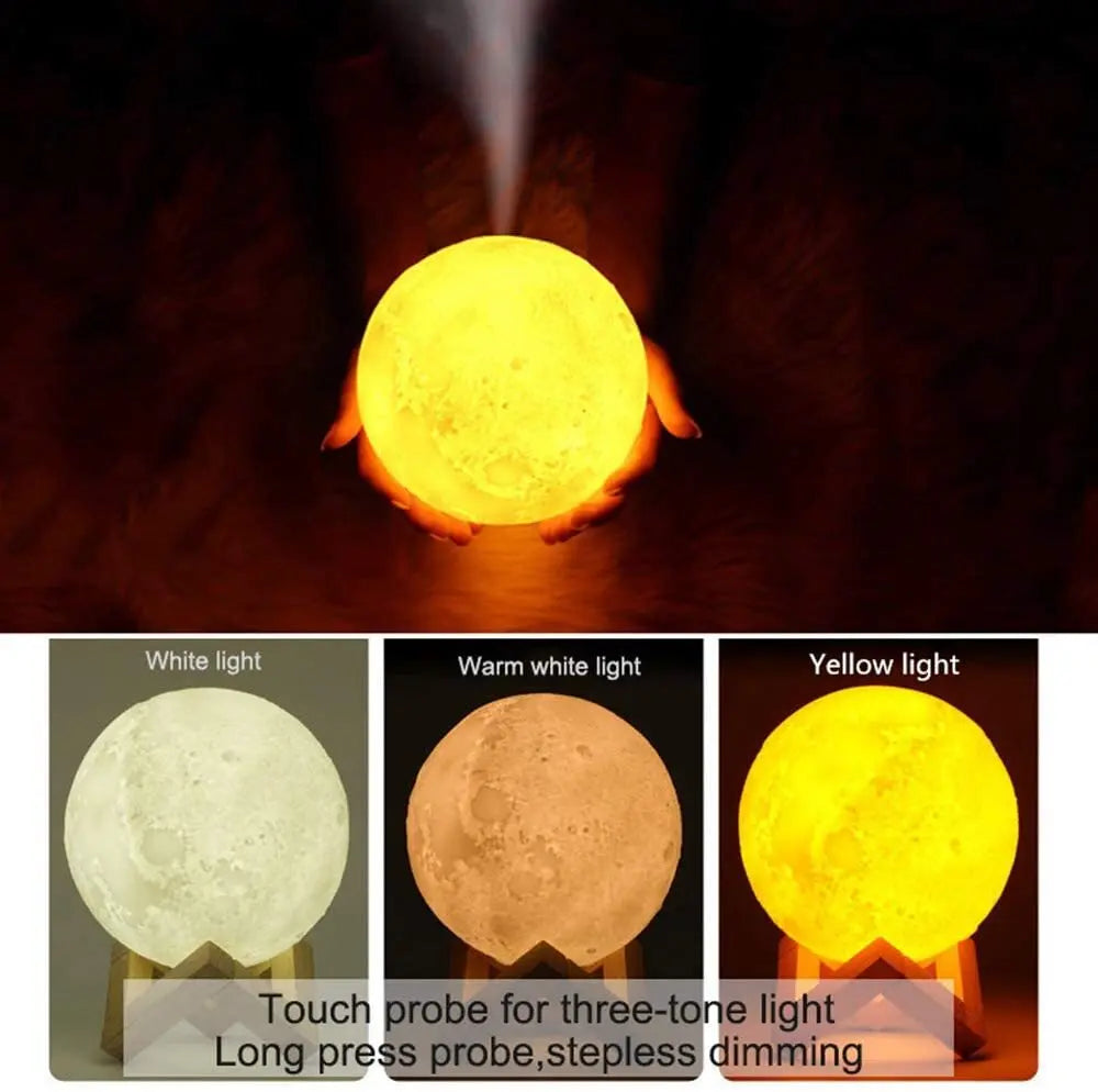 Air humidifier and luminous night lamp LUNA 3D 2in1 Aventra Store