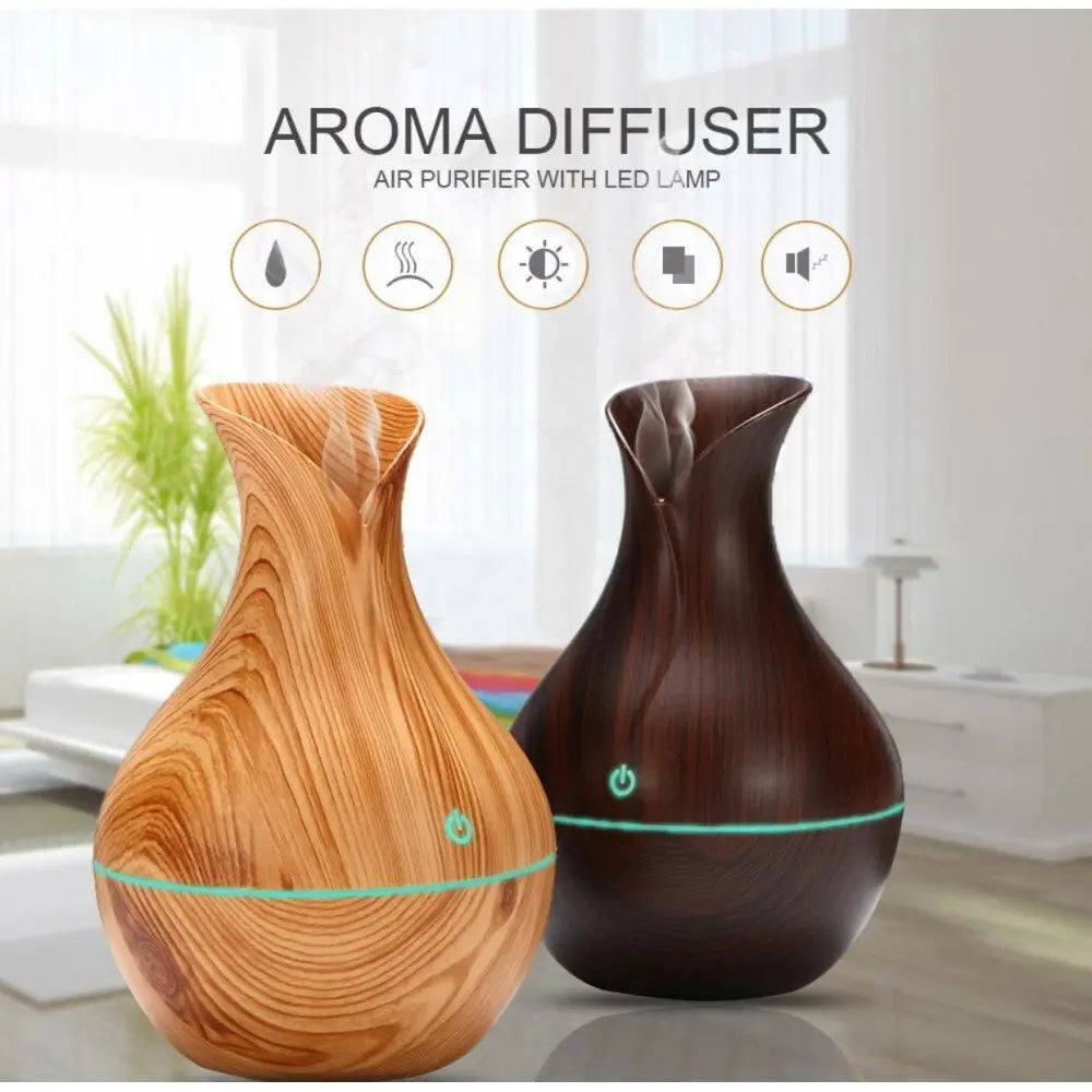Air Humidifier with Aroma Therapy + Подарък 6 Етерични масла Aventra Store