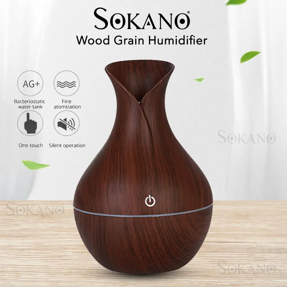 Air Humidifier with Aroma Therapy + Подарък 6 Етерични масла Aventra Store
