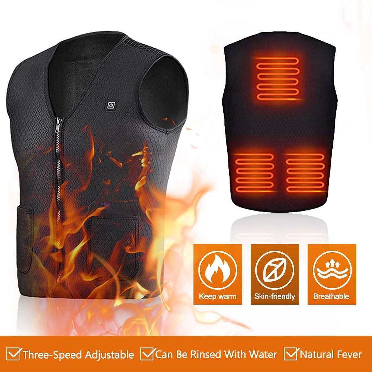 Warming vest with USB VESTS