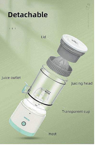 Portable cordless USB citrus juicer, Compact design, Easy to use and clean Aventra Store