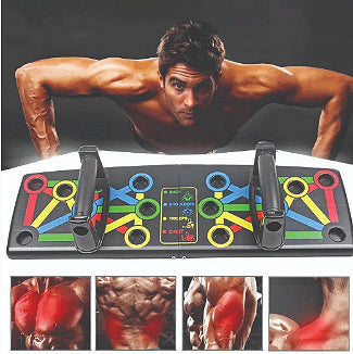 Преносима дъска за тренировка, Push-up, Не плъзгащи се ръкохватки, 60x18x2cm