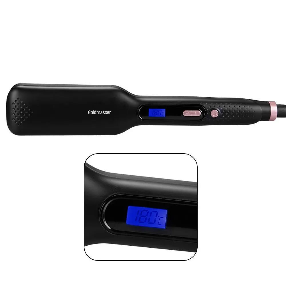 Hair Straightener Cemre, GoldMaster, Ceramic keratin plates, Digital display, 59W Aventra Store