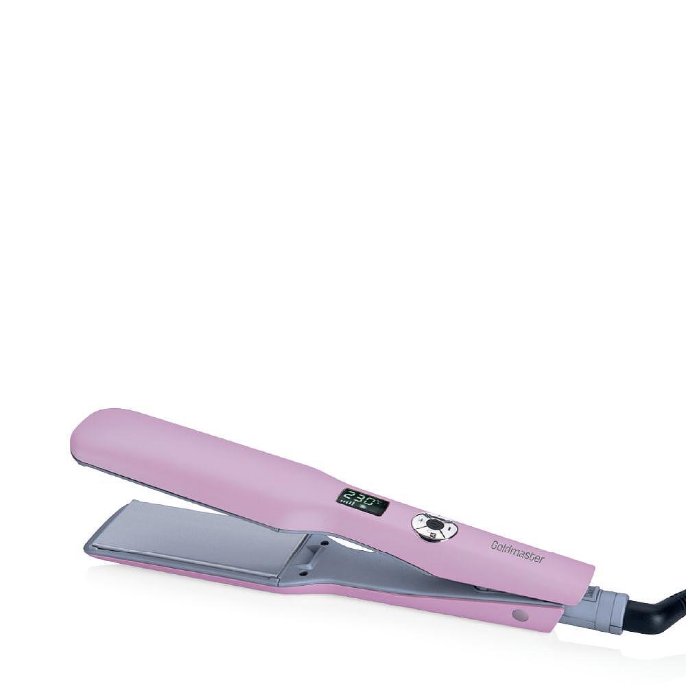 Преса за коса Melisa, GoldMaster, 75W, 360C въртящ се кабел, лилав
