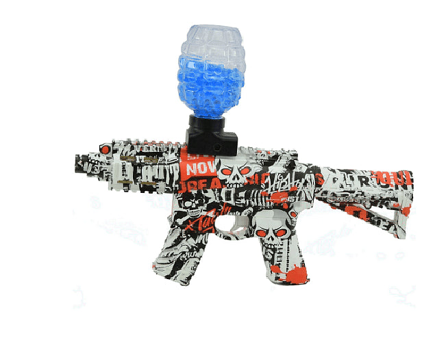 Пушка с топчета, Дължина 38 см, Калибър 7-8 мм, 1000 топчета, Бял/Син