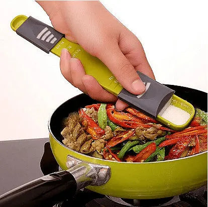 Adjustable kitchen measuring spoon 22 x 3,5 x 2 cm, Easy to use, Black Aventra Store