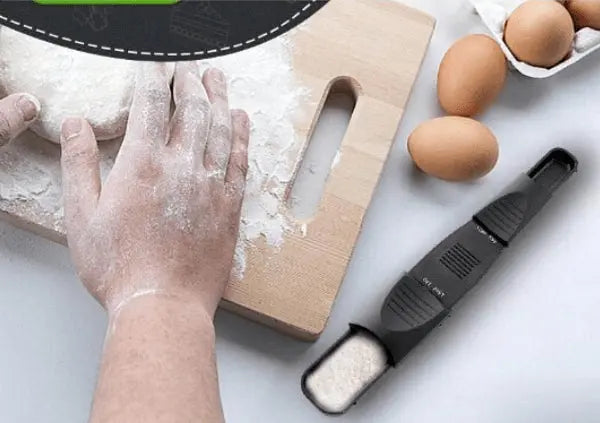 Adjustable kitchen measuring spoon 22 x 3,5 x 2 cm, Easy to use, Black Aventra Store