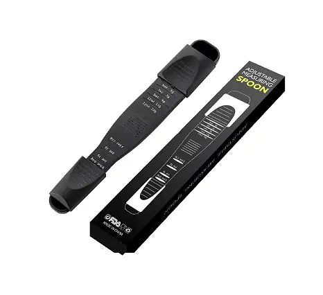 Adjustable kitchen measuring spoon 22 x 3,5 x 2 cm, Easy to use, Black Aventra Store
