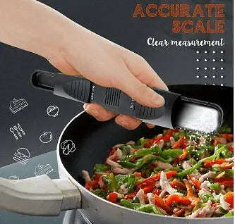 Adjustable kitchen measuring spoon 22 x 3,5 x 2 cm, Easy to use, Black Aventra Store