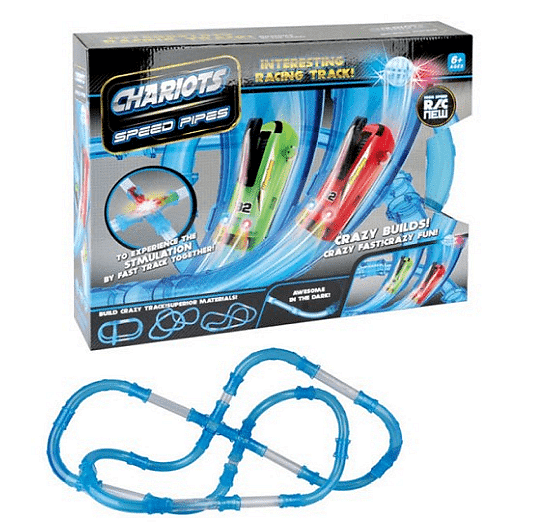 Състезателна писта за колички, Chariots Speed Pipe, 28 броя Aventra Store