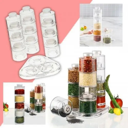 Комплект кутия за подправки SPICE TOWER CAROUSEL Aventra Store