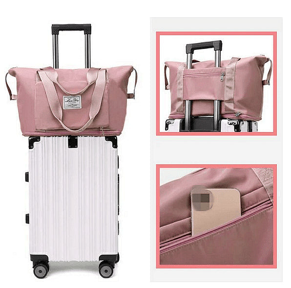 Сгъваема чанта с органайзер, Подходяща за ежедневна употреба, 2 джоба с цип