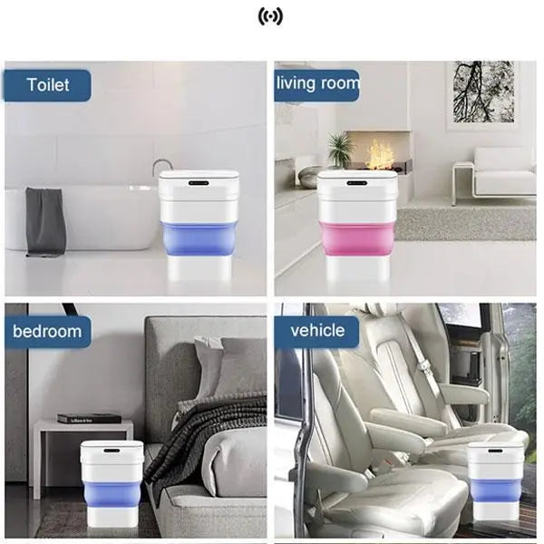 Foldable Smart Bin with Touch Lid 17.5L Aventra Store