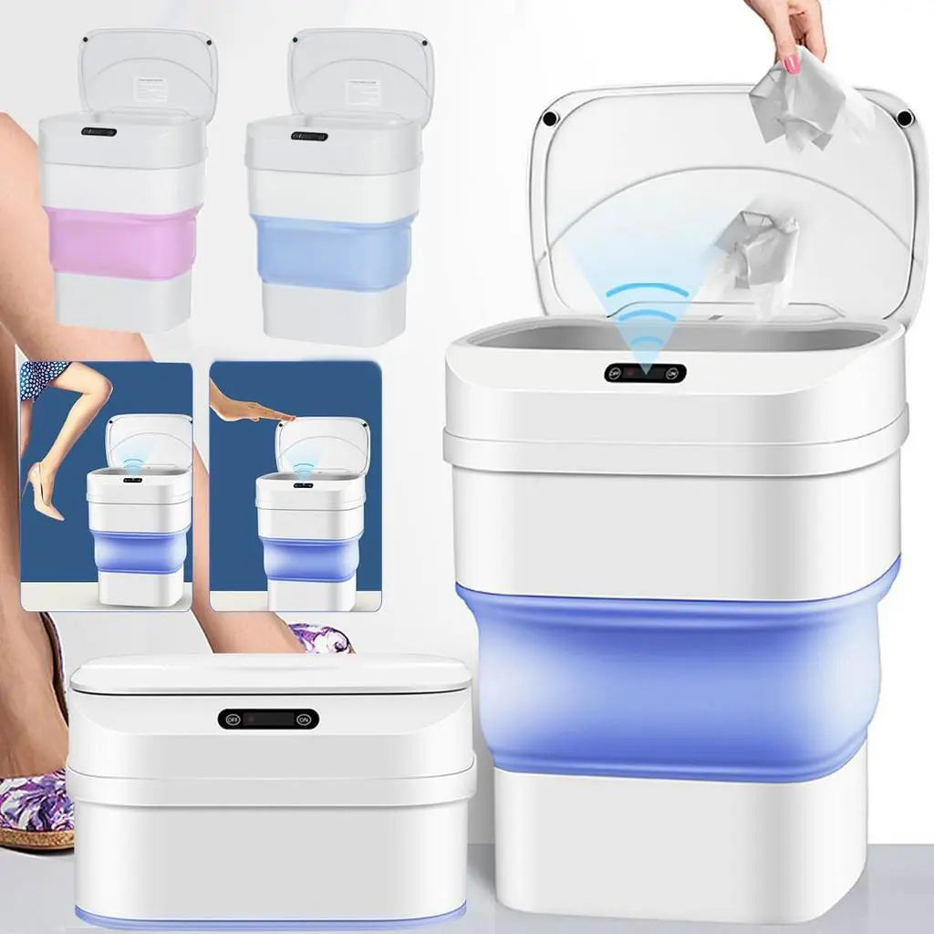 Foldable Smart Bin with Touch Lid 17.5L Aventra Store