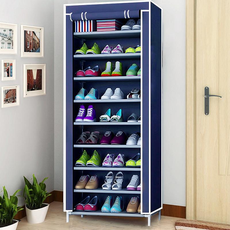 Shoe cabinet with 9 rows, waterproof, 160x60x30cm. Aventra Store