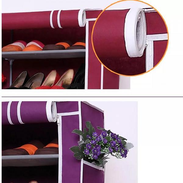 Shoe cabinet with 9 rows, waterproof, 160x60x30cm. Aventra Store