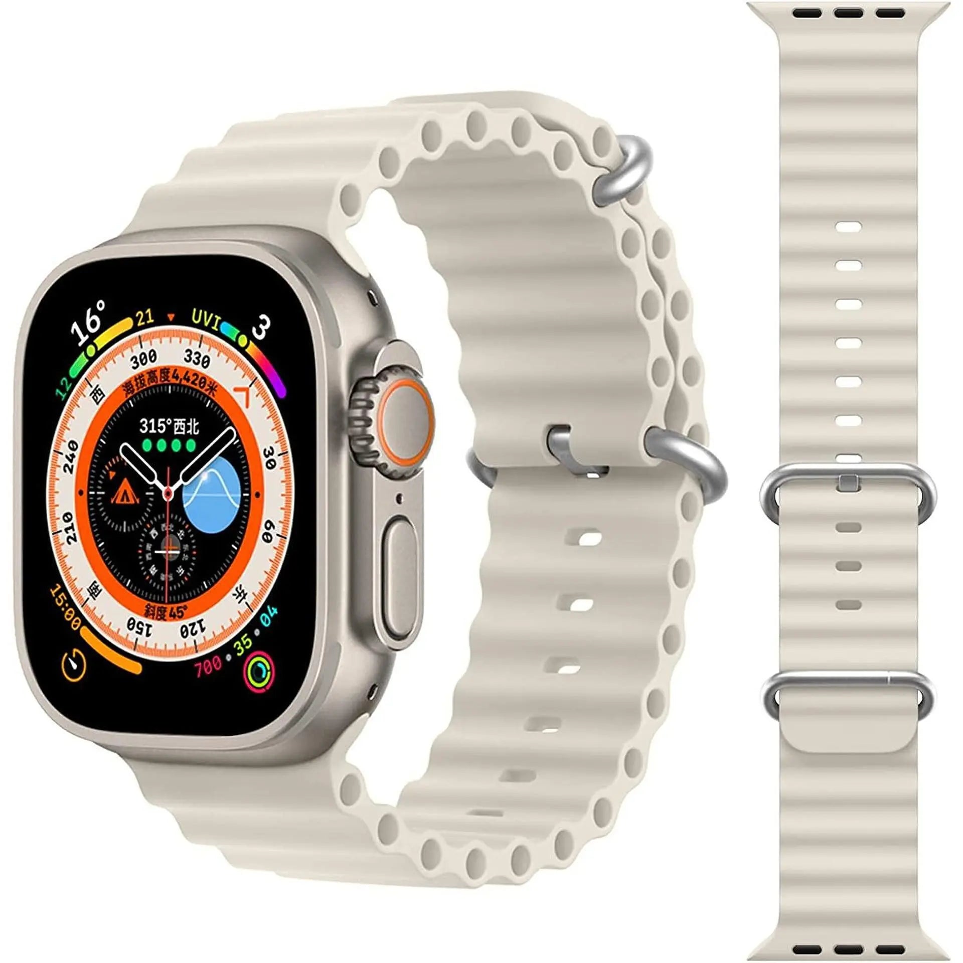 Смарт часовник, S8+, 49mm Възможност за провеждане на разговори, Безжично зареждане, Унисекс Aventra Store