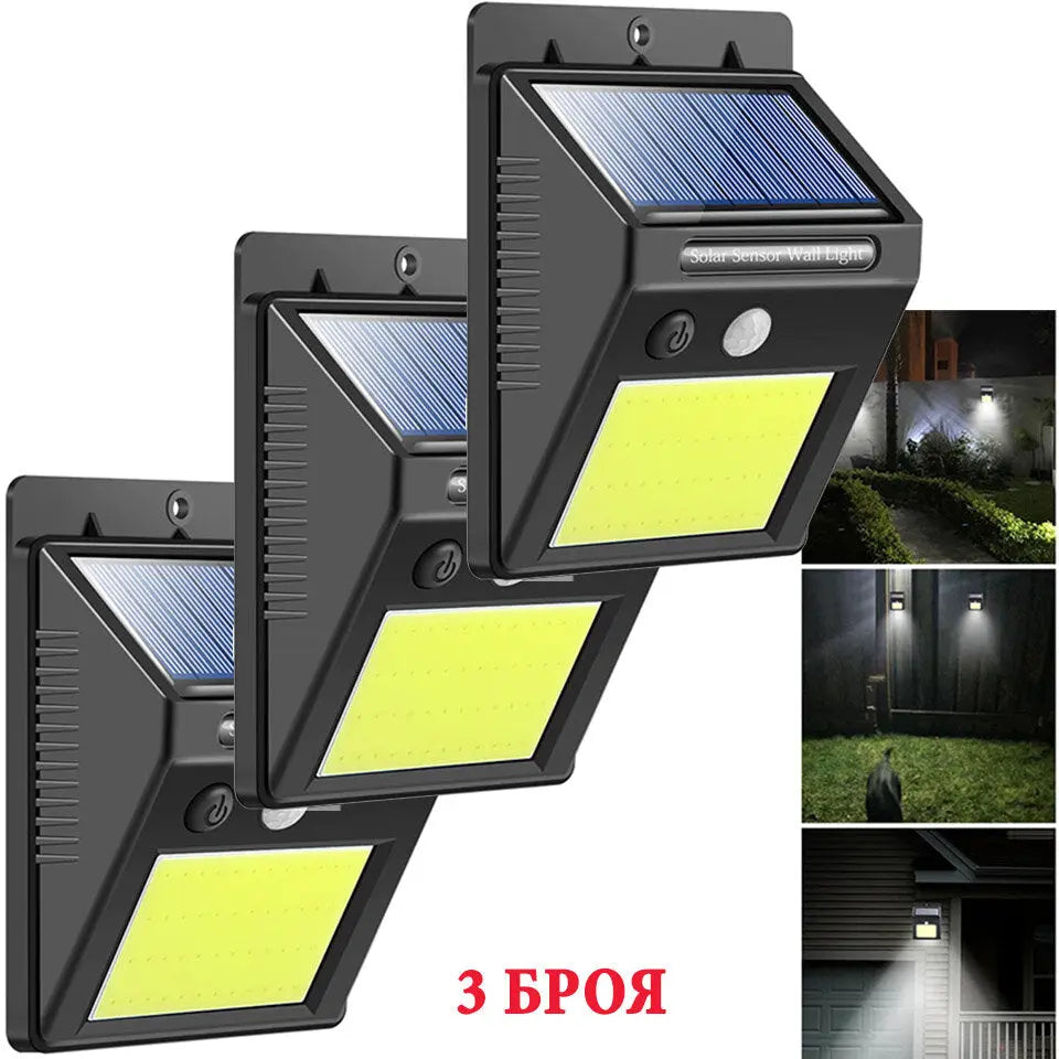 SOLAR LED lamp IP65 waterproof 4W 3 pcs. Aventra Store