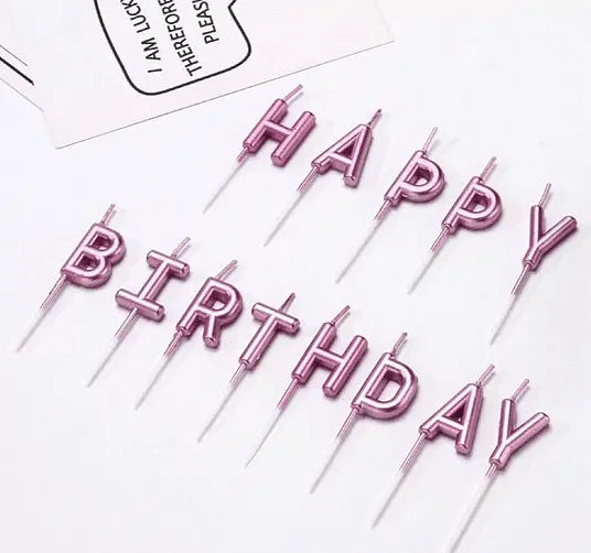 Свещи за торта за рожден ден, Happy Birthday