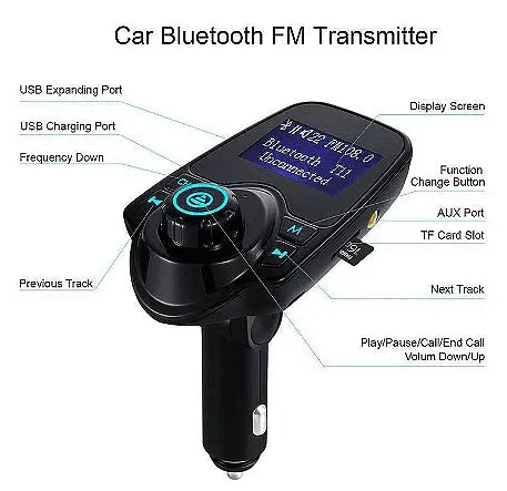 Трансмитер Bluetooth Multifunctional Wireless Car Mp3 с двойно USB Aventra Store