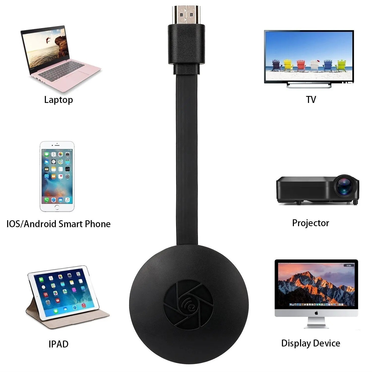 DEVICE FOR WIRELESS CONNECTION OF PHONE, LAPTOP AND TABLET WITH TV - CHROMECAST 4K Aventra Store