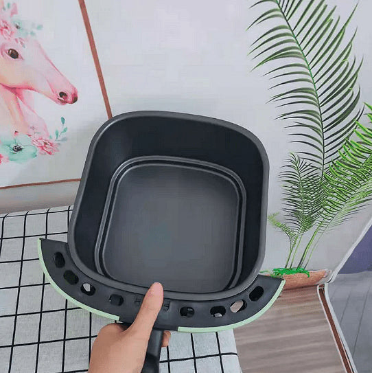 Уред за готвене с горещ въздух, Silver Crest, S-18, 8 литра, 2400 W, Черен