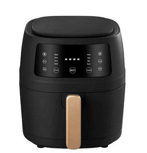 Уред за готвене с горещ въздух, Silver Crest, S-18, 8 литра, 2400 W, Черен