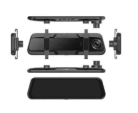 Видeорегистратор, Предна камера, 1080P 150° задна широкоъгална камера, Нощно виждане