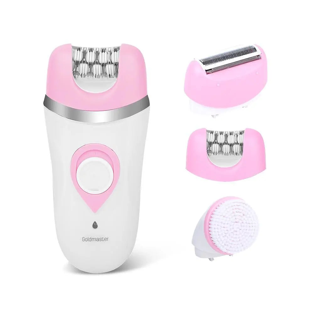Waterproof cordless epilator, GoldMaster, 5in1, 42 tweezers, Wet and dry use, No cabel Aventra Store