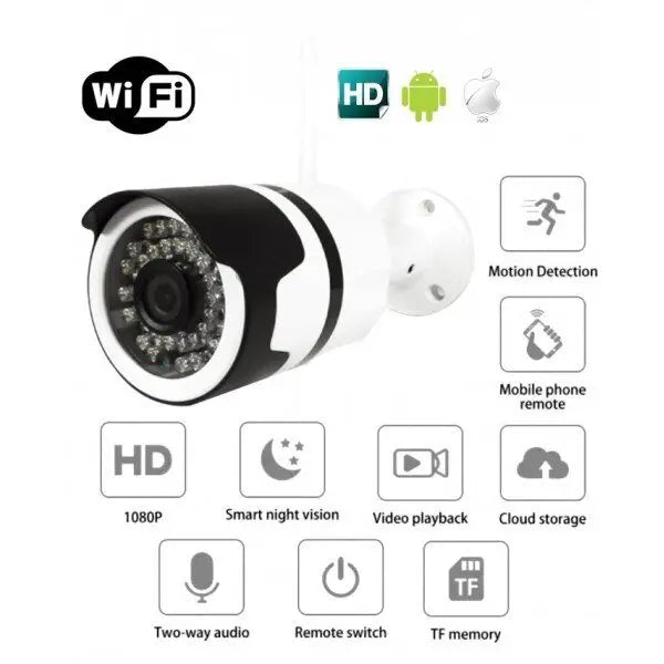 Wateproof Camera WIFI за външен монтаж, нощно виждане Full HD Aventra Store
