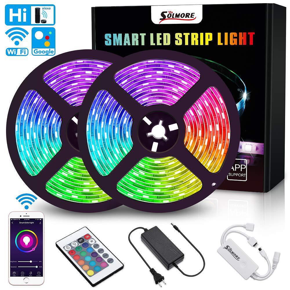 Wifi Smart RGB LED strip 5m. with remote control Aventra Store