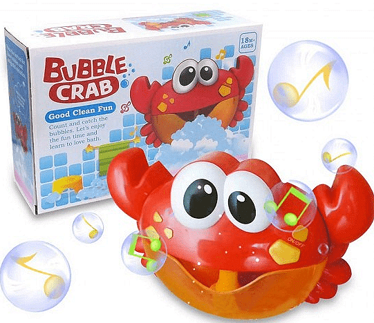 Забавна музикална детска машинка за сапунени балончета с музика, Рак