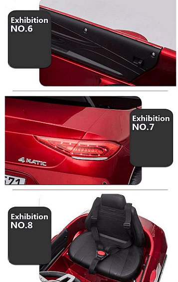Акумулаторна кола Mercedes Benz CLS350, С кожена седалка, 12V, Черна Aventra Store