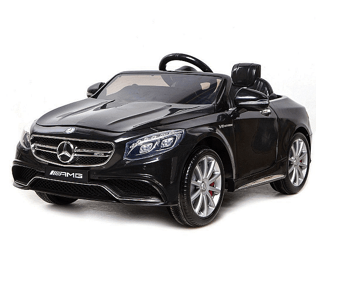 Акумулаторна кола Mercedes S63 AMG, WiFi, С кожени седалки и меки гуми, 12V