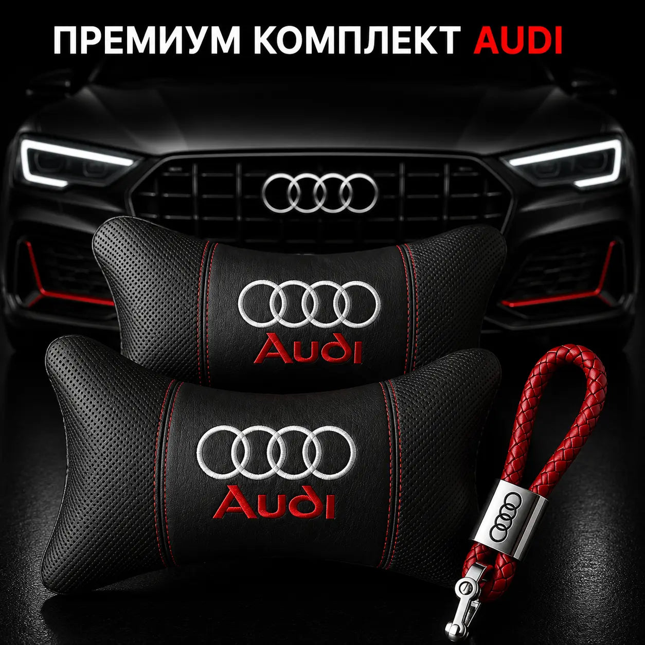 AUDI / Червено Авто комплект DELUXE