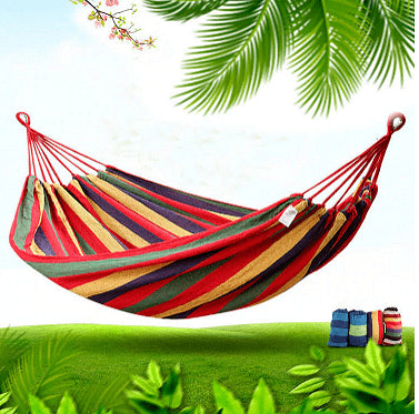 Единичен хамак, Разноцветен памук, Тегло 120 кг, Размери: 190 x 85 см