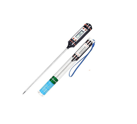 Кухненски термометър с цифров LCD дисплей, Индикатор за изтощена батерия