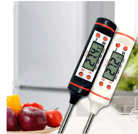 Кухненски термометър с цифров LCD дисплей, Индикатор за изтощена батерия
