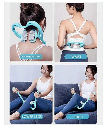 Neck Roller Massager, 6 360° Rotatable Massage Roller Balls Aventra Store