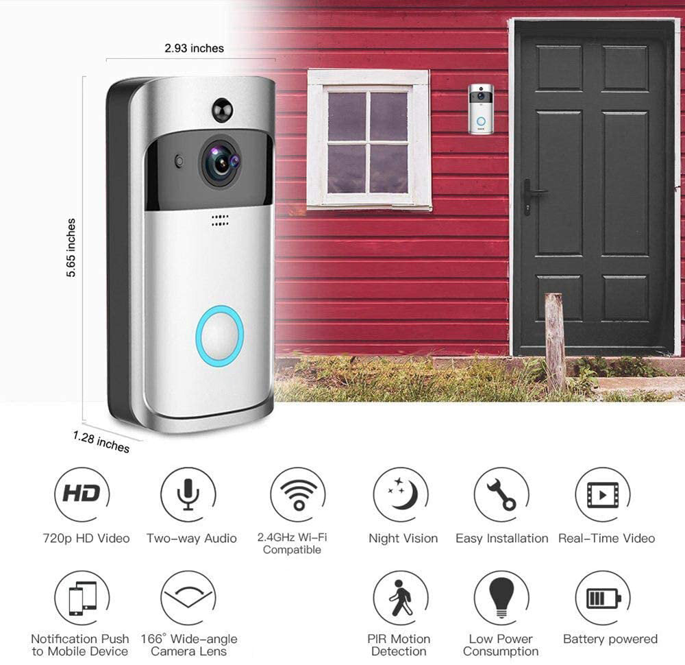 Wifi Smart Видеодомофон V5 с Full HD