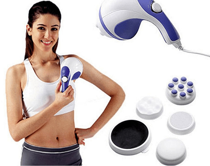 Стягащ масажор за тяло с 4 накрайника и отслабващ ефект