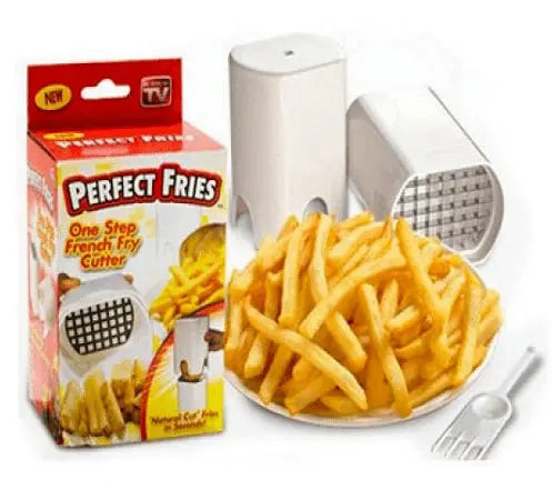 Perfect potato cutter with steel blades, White Aventra Store