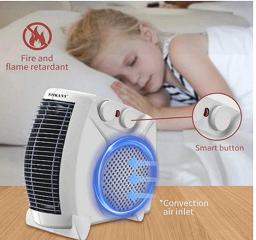 Вентилаторна печка, 2000W, Бяла