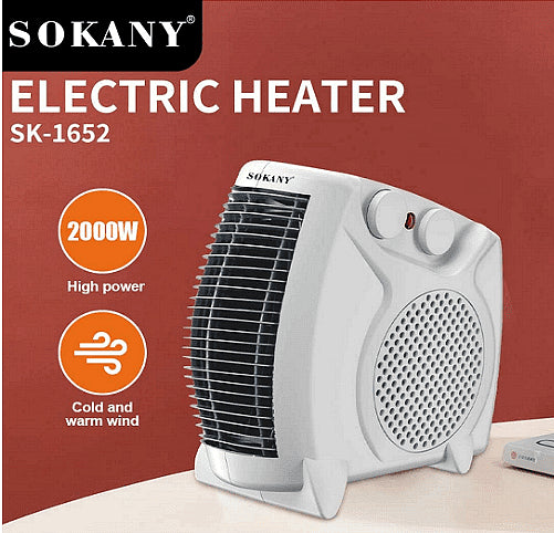 Вентилаторна печка, 2000W, Бяла